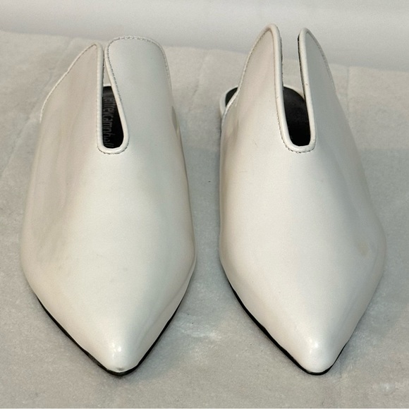 Jeffrey Campbell Womens Mules Cleos White Patent Leather Pointed Toe Size 6 - Picture 3 of 16